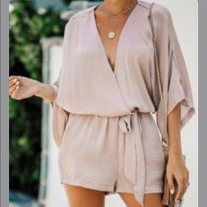 Vici Satin kimono romper